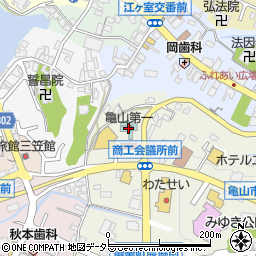 亀山第一ホテル周辺の地図
