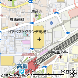 セリア高槻阪急スクエア店周辺の地図