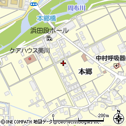 島根県浜田市内村町本郷606-2周辺の地図