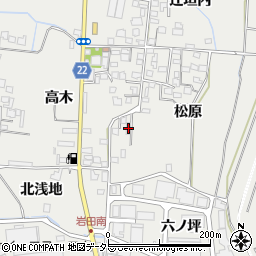 京都府八幡市岩田松原9周辺の地図