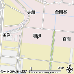愛知県豊川市西原町榎田周辺の地図
