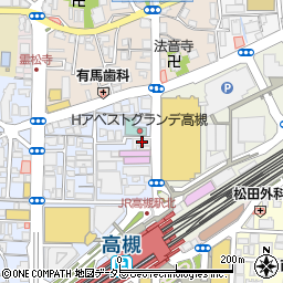 関西みらい銀行高槻支店周辺の地図