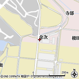 愛知県豊川市西原町金次周辺の地図