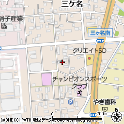 静岡県焼津市三ケ名228-5周辺の地図