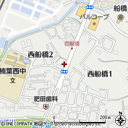 大阪府枚方市西船橋周辺の地図