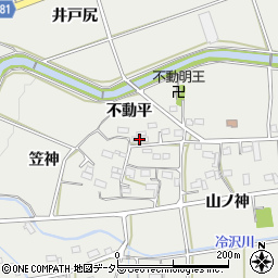 愛知県新城市富岡不動平周辺の地図