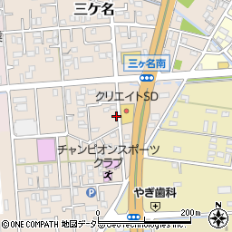 静岡県焼津市三ケ名220周辺の地図
