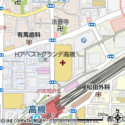 高槻阪急周辺の地図
