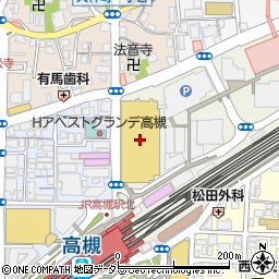 アカチャンホンポ高槻阪急スクエア店周辺の地図