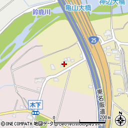 三重県亀山市山下町296周辺の地図