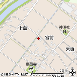 愛知県西尾市花蔵寺町宮前18周辺の地図