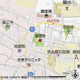 福蔵寺周辺の地図