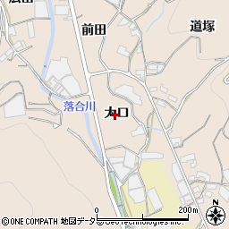愛知県蒲郡市坂本町大口周辺の地図