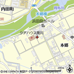 島根県浜田市内村町本郷588-4周辺の地図