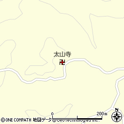 太山寺周辺の地図
