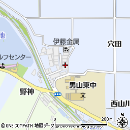 京都府八幡市内里砂畠周辺の地図