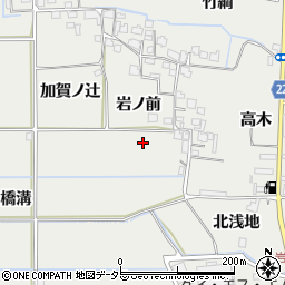 京都府八幡市岩田岩ノ前周辺の地図