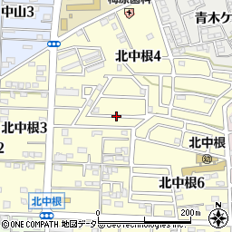 愛知県知多郡武豊町北中根周辺の地図