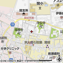 三重県亀山市関町木崎825周辺の地図