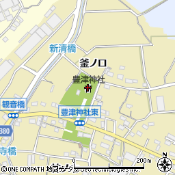 豊津神社周辺の地図