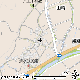 兵庫県姫路市飾東町山崎1232周辺の地図