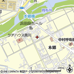 島根県浜田市内村町605周辺の地図