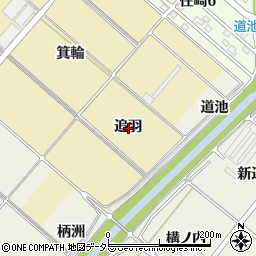 愛知県西尾市新在家町追羽周辺の地図