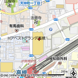 香櫨苑 高槻阪急店周辺の地図
