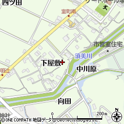 愛知県西尾市室町下屋敷65-2周辺の地図