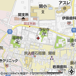 三重県亀山市関町木崎819周辺の地図