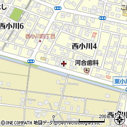 サスエ前田魚店西小川店周辺の地図