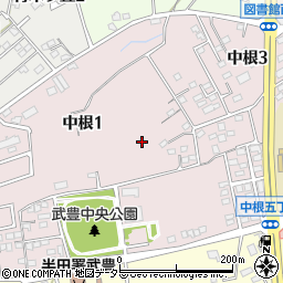 愛知県知多郡武豊町中根周辺の地図
