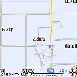 京都府八幡市内里（古溜池）周辺の地図
