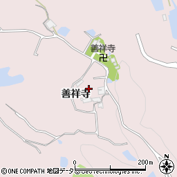 兵庫県三木市口吉川町善祥寺周辺の地図