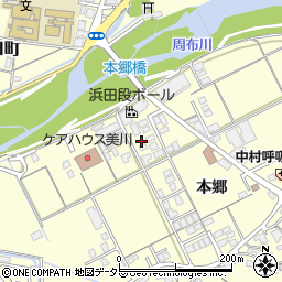 島根県浜田市内村町本郷602周辺の地図