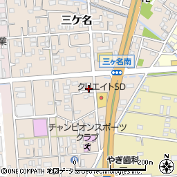 静岡県焼津市三ケ名277周辺の地図
