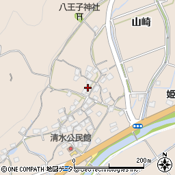 兵庫県姫路市飾東町山崎1115周辺の地図