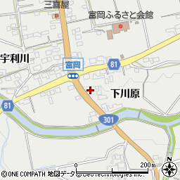 愛知県新城市富岡下川原周辺の地図