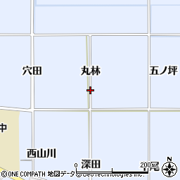 京都府八幡市内里丸林周辺の地図