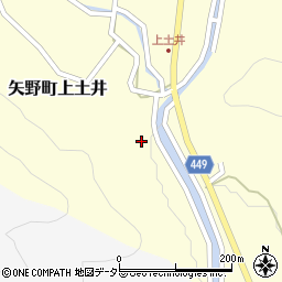 兵庫県相生市矢野町上土井185周辺の地図