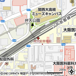 大阪府高槻市八丁西町1周辺の地図