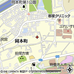 岡本町第三公園周辺の地図