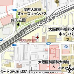 大阪府高槻市八丁西町2-12周辺の地図