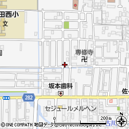 京都府城陽市寺田西ノ口39-5周辺の地図
