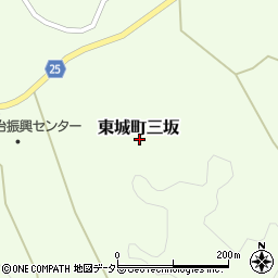 広島県庄原市東城町三坂周辺の地図