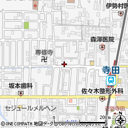 京都府城陽市寺田西ノ口28周辺の地図