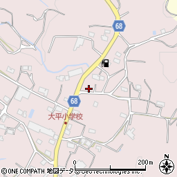 静岡県浜松市浜名区大平816-1周辺の地図