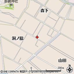 愛知県常滑市苅屋森下132周辺の地図