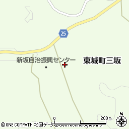 広島県庄原市東城町三坂327周辺の地図