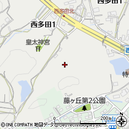 兵庫県川西市西多田井領野周辺の地図